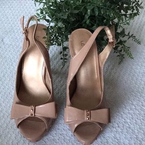 LC- Lauren Conrad Peep-toe Heels